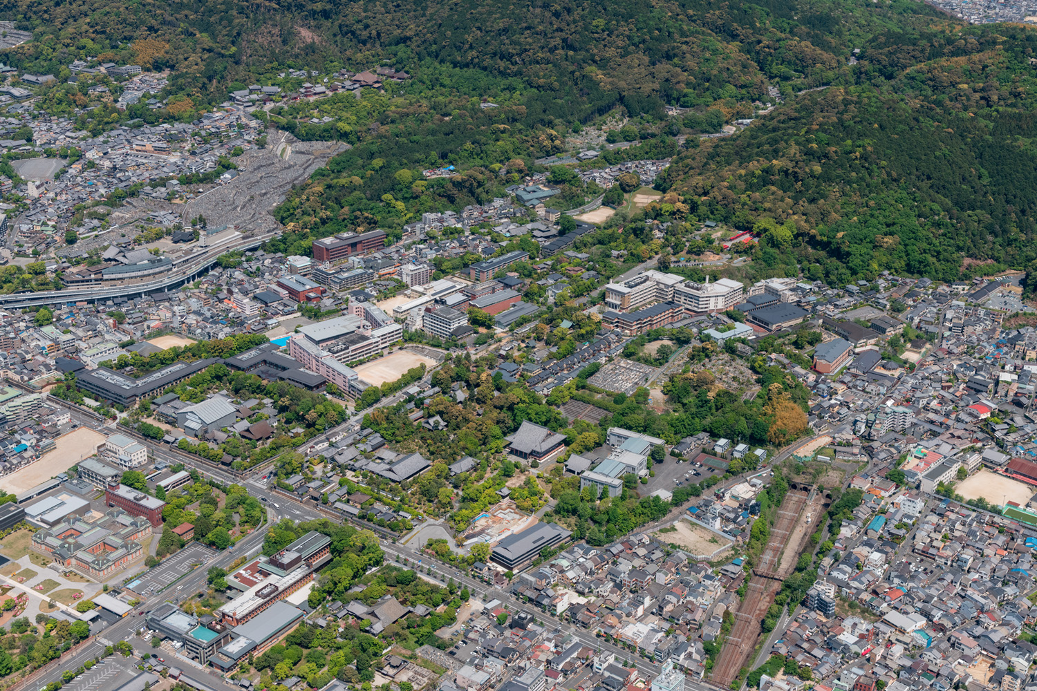 京都女子大学新E校舎 航空写真 